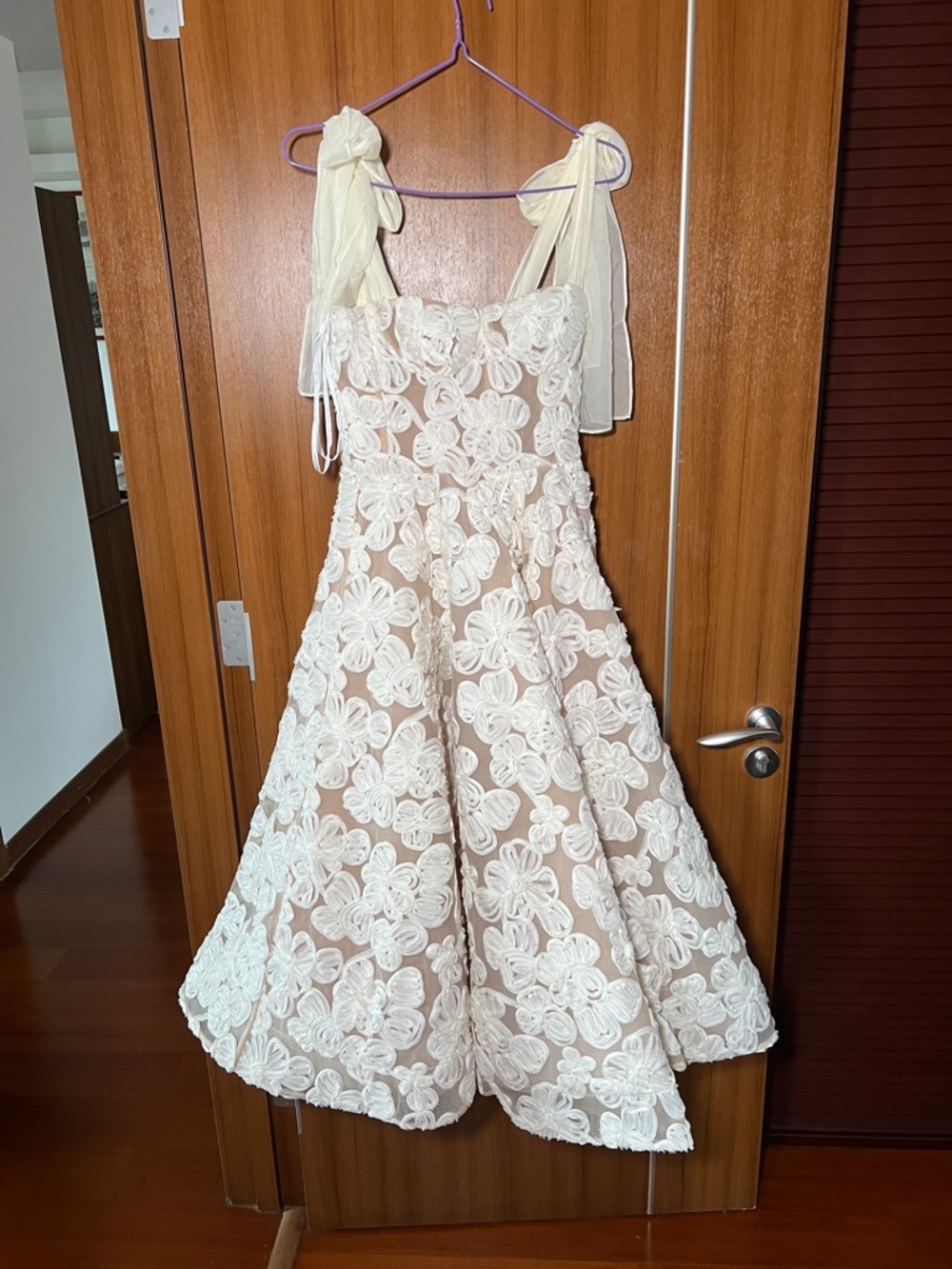 Bronx & Banco Sabrina White Midi Dress XS - Picture 11 of 17